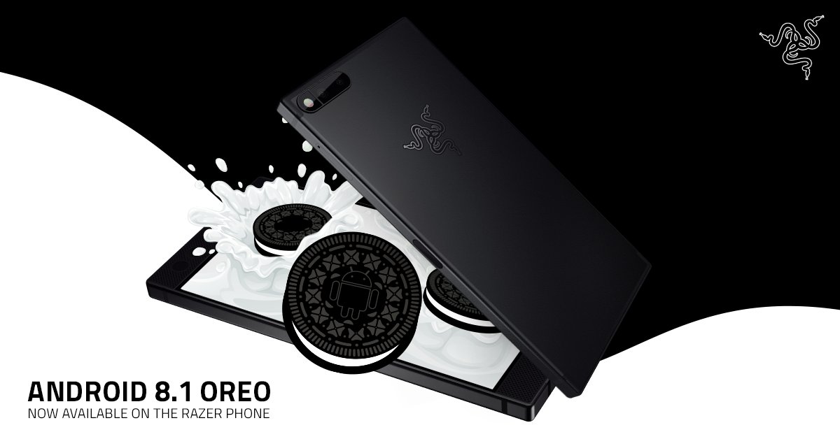 موبايل Razer المخصص للالعاب يحصل على تحديث أندرويد أوريو 8.1 - Razer Phone gets Android 8.1 Update