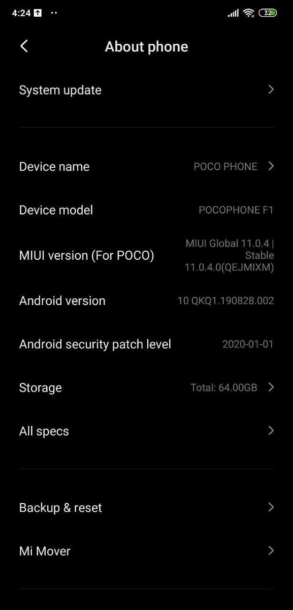 POCO-F1-MIUI-11-Android-10