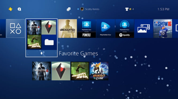 playstation 5 user interface