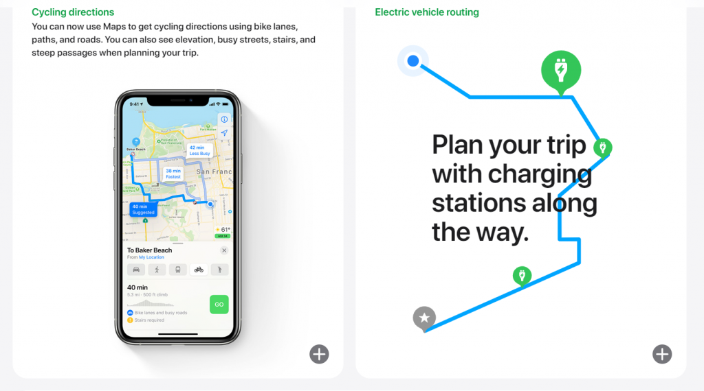 Maps with iOS 14